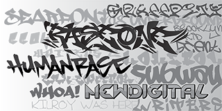 100 graffiti fonts 