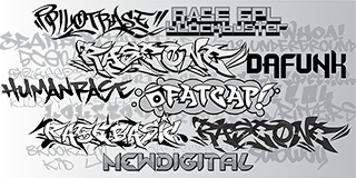 100 graffiti fonts 