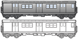 Vector Subway Train