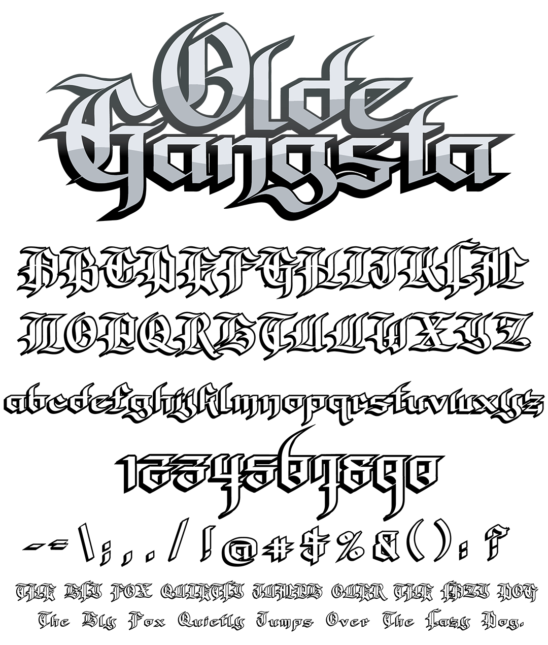 Olde Gangsta Type Specimen